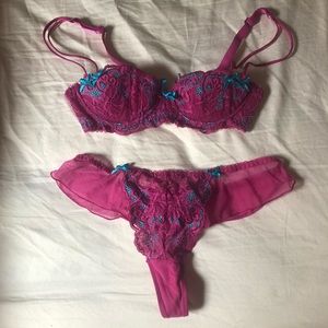 Adore Me Lingerie Bra and Panty Set 32A and Small, New